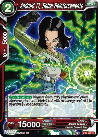 Android 17, Rebel Reinforcements (Reprint) (DB2-005) [Battle Evolution Booster] - POKÉ JEUX