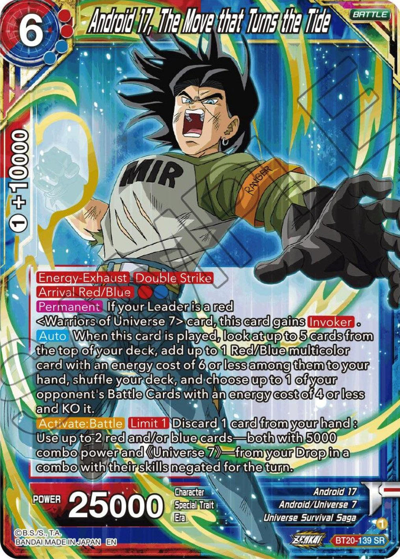 Android 17, The Move that Turns the Tide (BT20-139) [Power Absorbed] - POKÉ JEUX