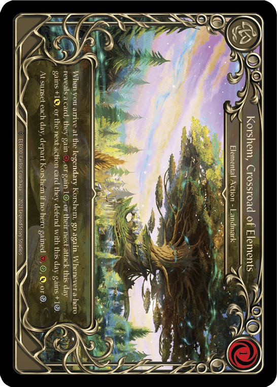 Korshem, Crossroad of Elements [U-ELE000] (Tales of Aria Unlimited) Unlimited Rainbow Foil - POKÉ JEUX