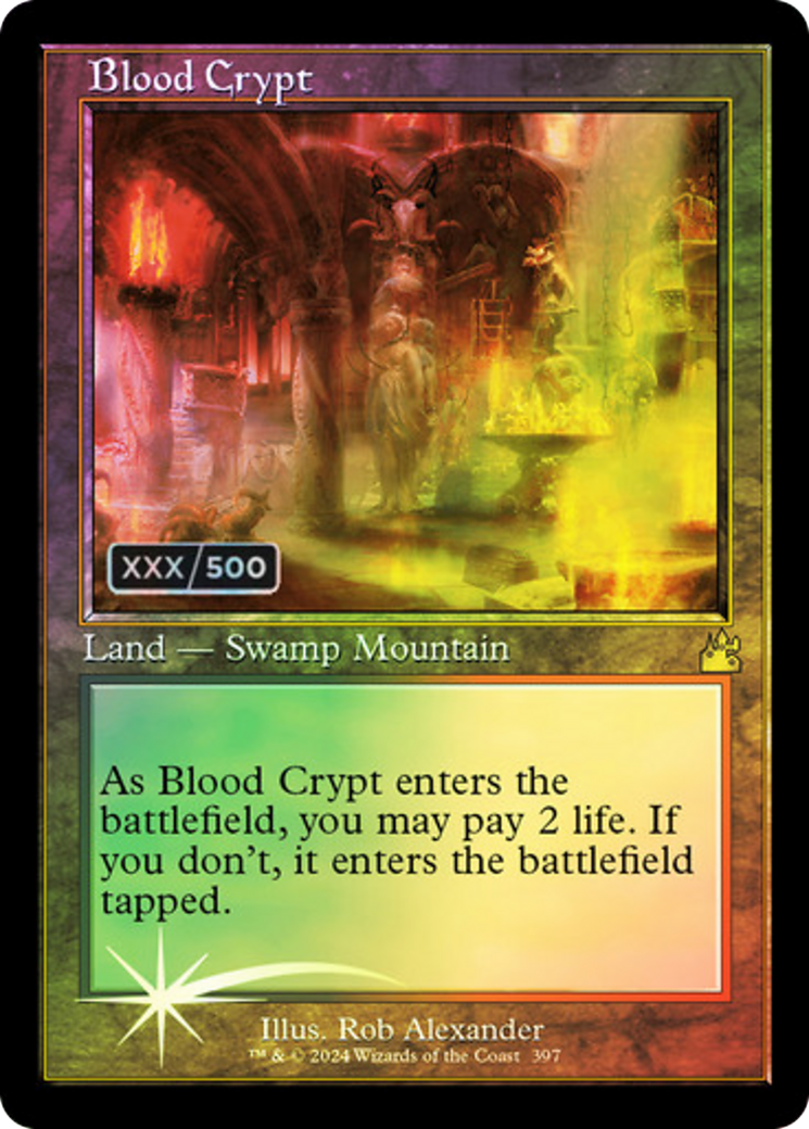 Blood Crypt (Retro) (Serialized) [Ravnica Remastered]