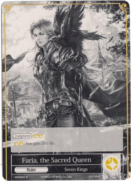 Faria, the Sacred Queen // Faria, the Ruler of God Sword (WPR002) [Promo Cards]