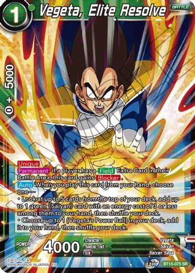 Vegeta, Elite Resolve (BT15-075) [Saiyan Showdown] - POKÉ JEUX