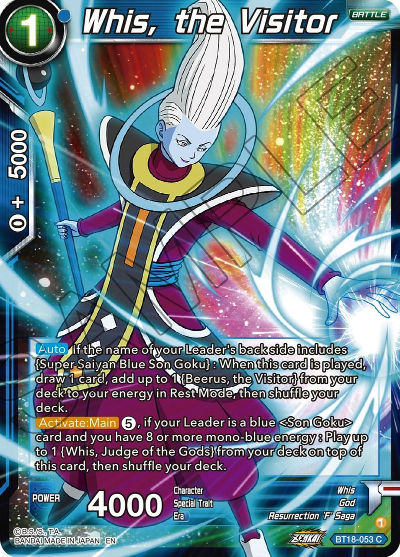 Whis, the Visitor (BT18-053) [Dawn of the Z-Legends] - POKÉ JEUX