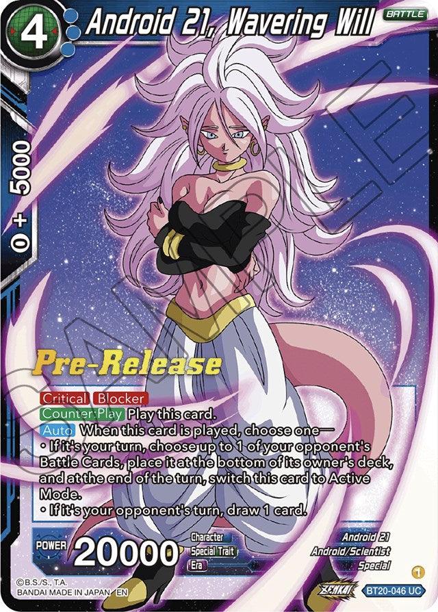 Android 21, Wavering Will (BT20-046) [Power Absorbed Prerelease Promos] - POKÉ JEUX