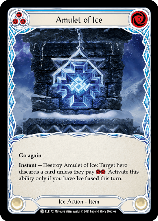 Amulet of Ice [ELE172] (Tales of Aria) 1st Edition Rainbow Foil - POKÉ JEUX