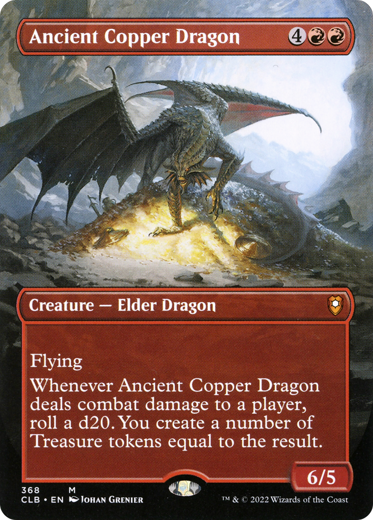 Ancient Copper Dragon (Borderless Alternate Art) [Commander Legends: Battle for Baldur's Gate]