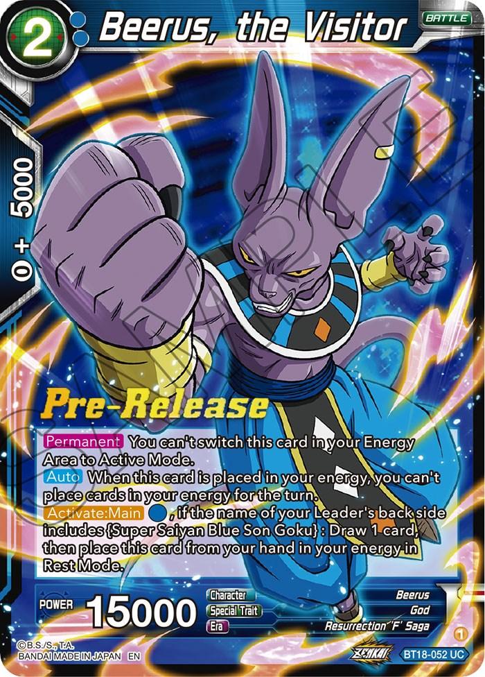 Beerus, the Visitor (BT18-052) [Dawn of the Z-Legends Prerelease Promos] - POKÉ JEUX