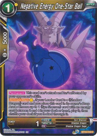 Negative Energy One-Star Ball (BT10-119) [Rise of the Unison Warrior] - POKÉ JEUX