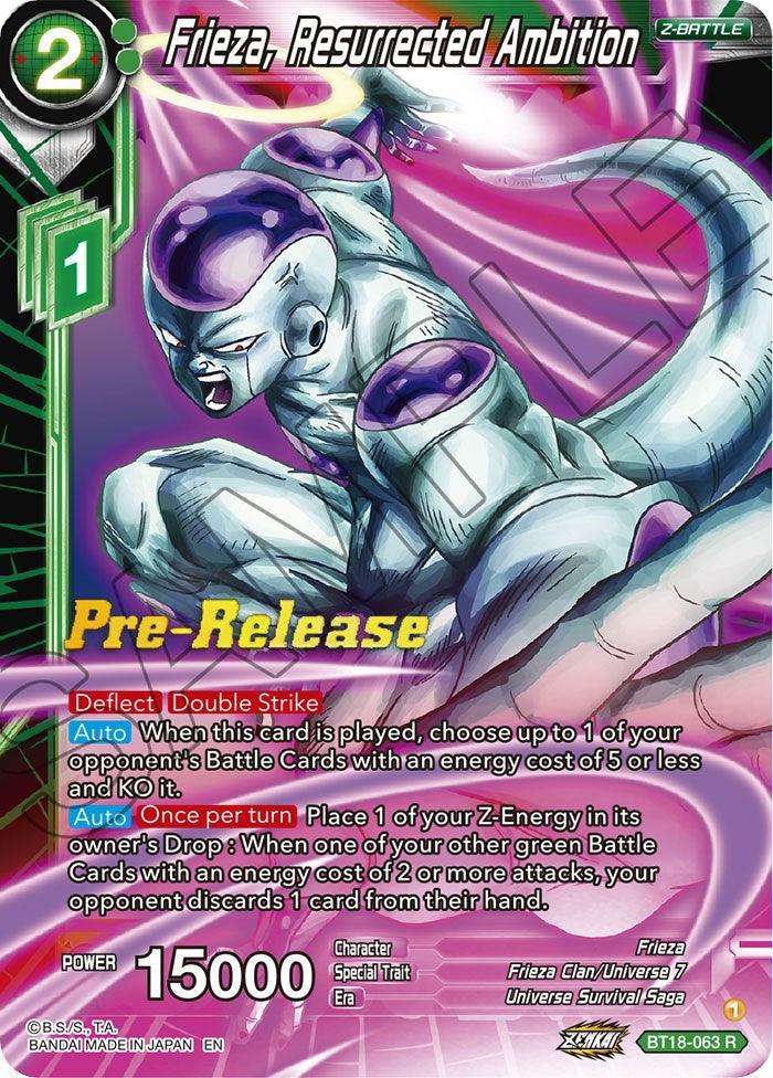 Frieza, Resurrected Ambition (BT18-063) [Dawn of the Z-Legends Prerelease Promos] - POKÉ JEUX