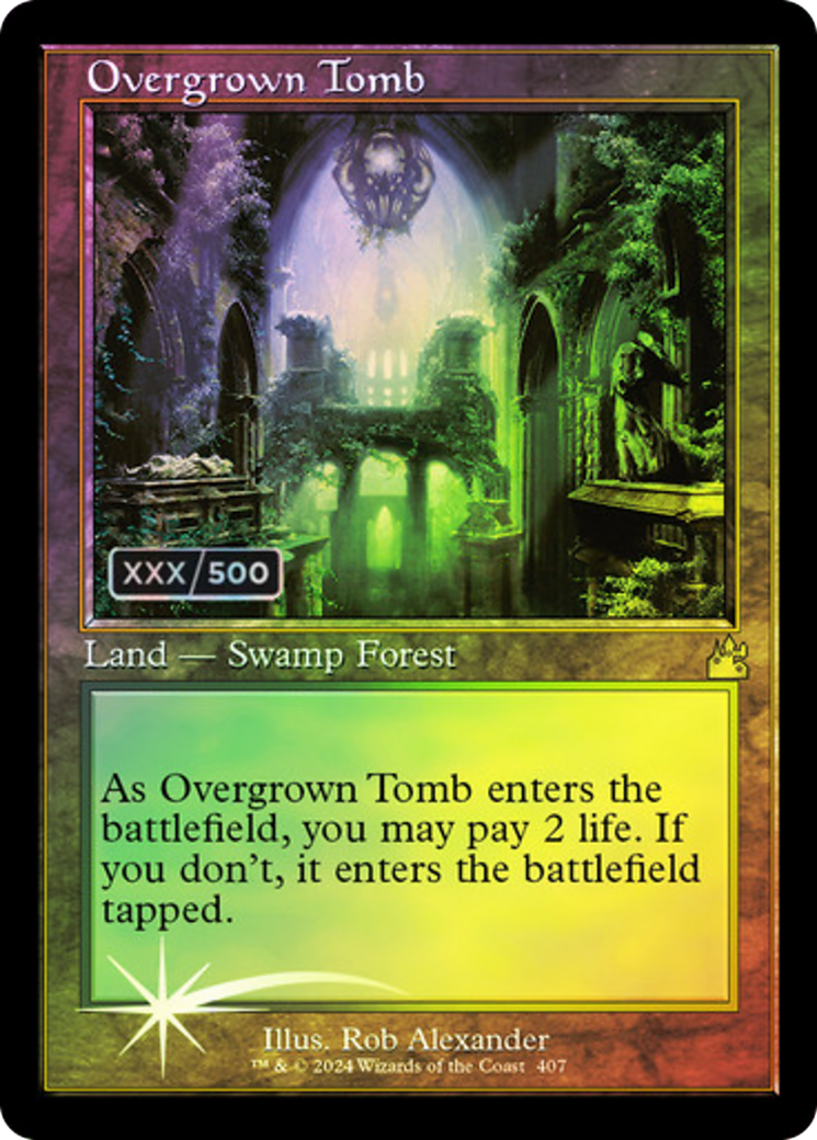 Overgrown Tomb (Retro) (Serialized) [Ravnica Remastered]