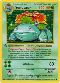 Venusaur (15/102) [Base Set Shadowless Unlimited]