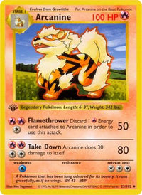 Arcanine (23/102) [Base Set Shadowless Unlimited]