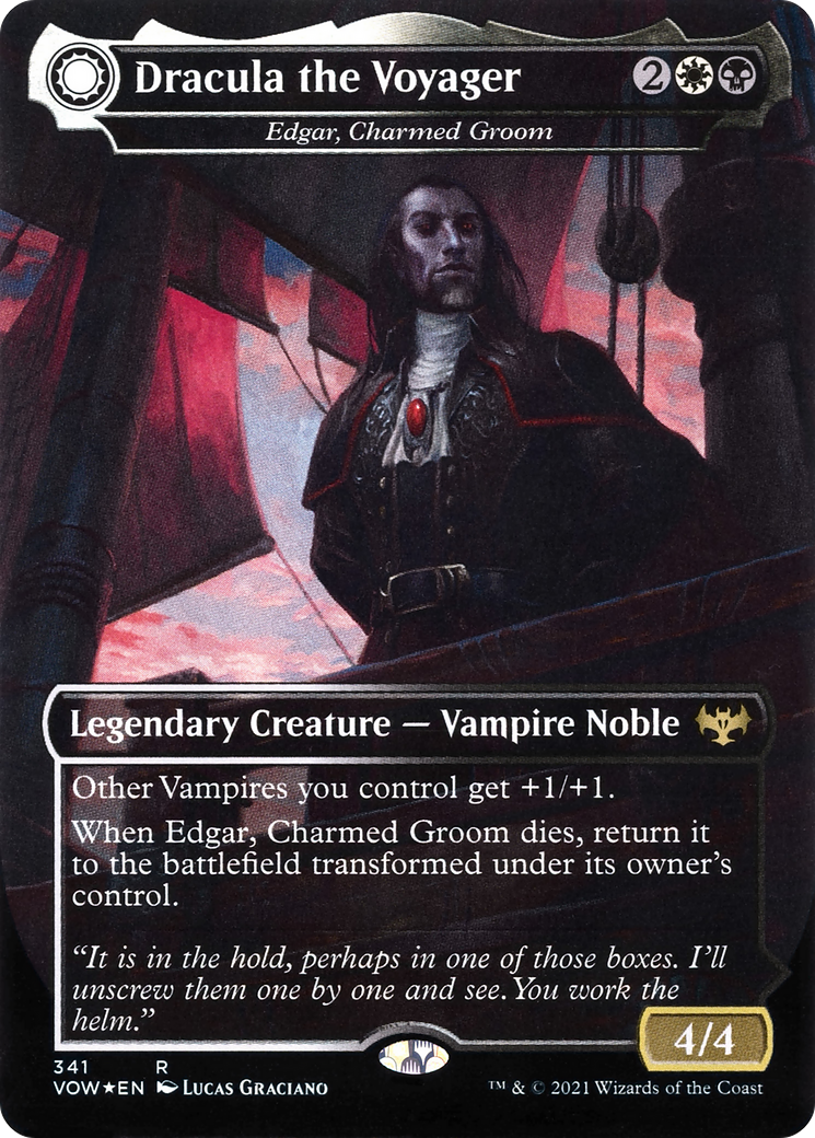 Edgar, Charmed Groom // Edgar Markov's Coffin - Dracula the Voyager // Casket of Native Earth [Innistrad: Crimson Vow]