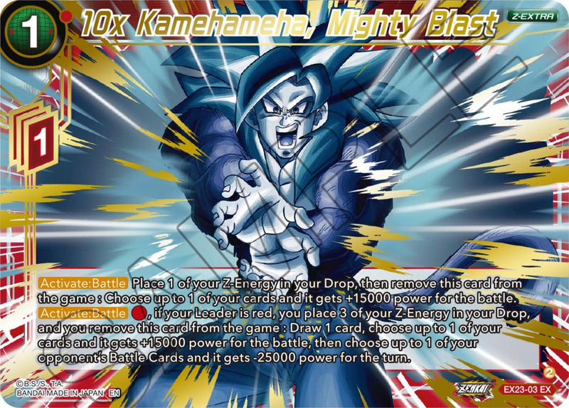 10x Kamehameha, Mighty Blast (EX23-03) [Premium Anniversary Box 2023] - POKÉ JEUX