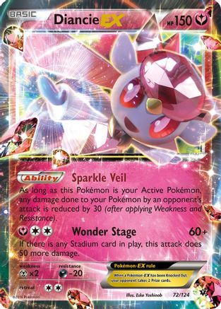 Diancie EX (72/124) [XY: Fates Collide]