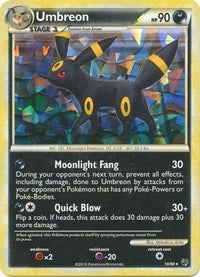 Umbreon (10/90) (Cracked Ice Holo) (Theme Deck Exclusive) [HeartGold & SoulSilver: Undaunted]