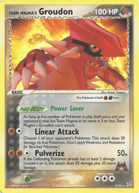 Team Magma's Groudon (9/95) (Theme Deck Exclusive) [EX: Team Magma vs Team Aqua]