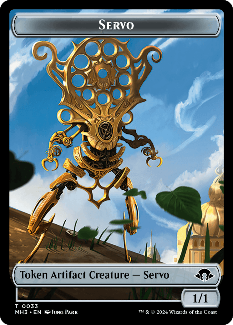 Illusion (Ripple Foil) // Servo Double-Sided Token [Modern Horizons 3 Commander Tokens] - POKÉ JEUX