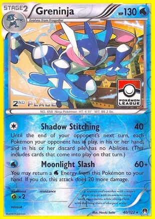 Greninja (40/122) (League Promo 2nd Place) [XY: BREAKpoint]