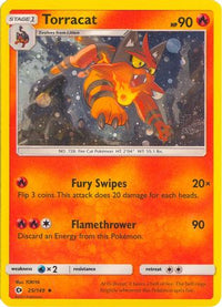 Torracat (25/149) (Cosmos Holo) [Sun & Moon: Base Set]