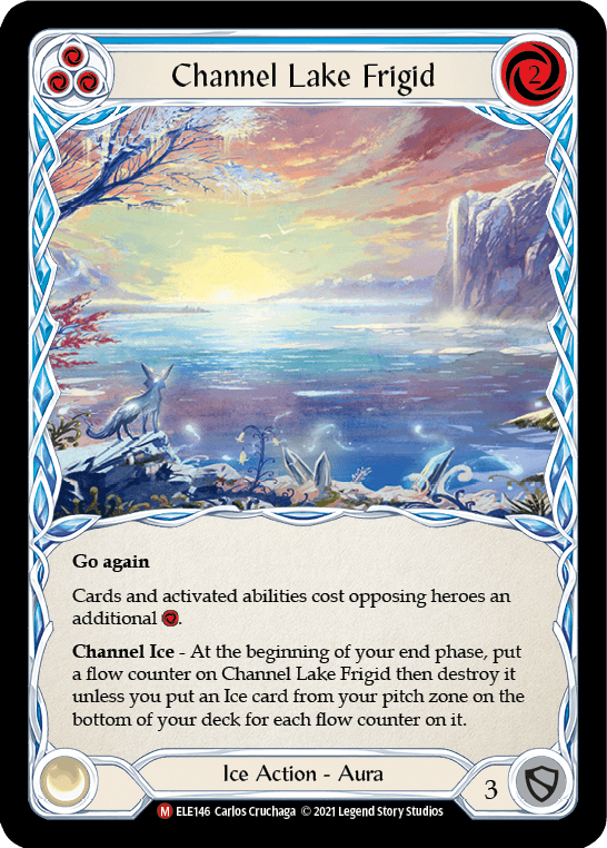 Channel Lake Frigid (Alternate Art) [ELE146] (Tales of Aria) 1st Edition Rainbow Foil - POKÉ JEUX