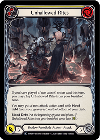 Unhallowed Rites (Yellow) [U-MON160-RF] (Monarch Unlimited) Unlimited Rainbow Foil - POKÉ JEUX