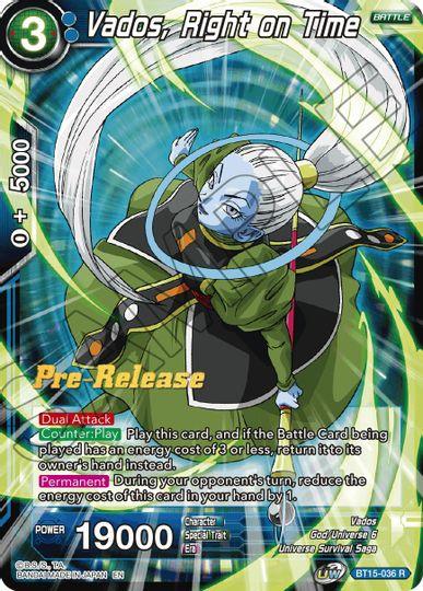 Vados, Right on Time (BT15-036) [Saiyan Showdown Prerelease Promos] - POKÉ JEUX