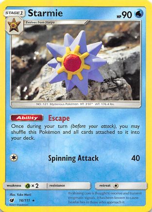 Starmie (16/111) [Sun & Moon: Crimson Invasion]