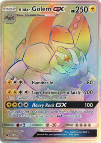 Alolan Golem GX (113/111) [Sun & Moon: Crimson Invasion]