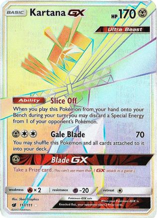 Kartana GX (117/111) [Sun & Moon: Crimson Invasion]