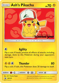 Ash's Pikachu (SM109) [Sun & Moon: Black Star Promos]