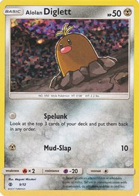 Alolan Diglett (9/12) [McDonald's Promos: 2017 Collection]