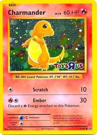 Charmander (9/108) (Toys R Us Promo) [XY: Evolutions]