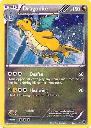 Dragonite (83/116) (Cosmos Holo) (Blister Exclusive) [Black & White: Plasma Freeze]