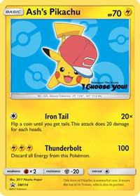 Ash's Pikachu (SM114) [Sun & Moon: Black Star Promos]