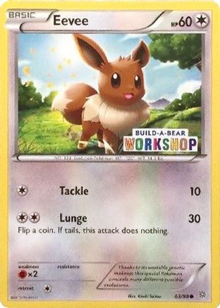 Eevee (63/98) (Build A Bear Workshop Exclusive) [XY: Ancient Origins]