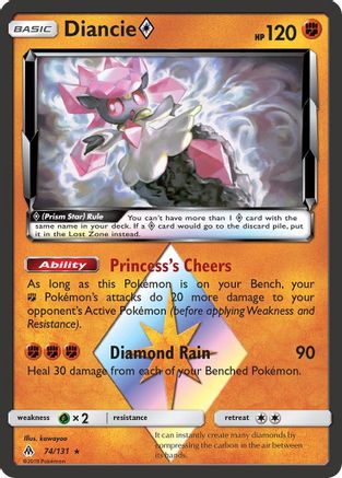 Diancie (74/131) (Prism Star) [Sun & Moon: Forbidden Light]