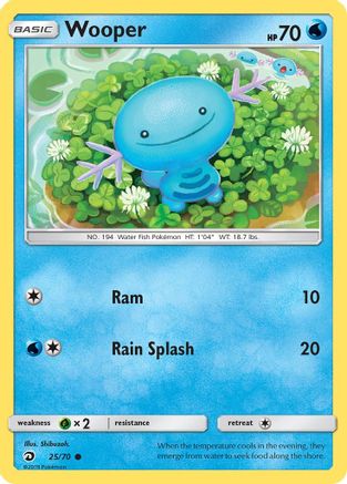 Wooper (25/70) [Sun & Moon: Dragon Majesty]