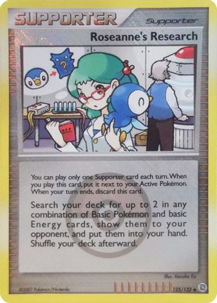 Roseanne's Research (125/132) (League Promos) [Diamond & Pearl: Secret Wonders]