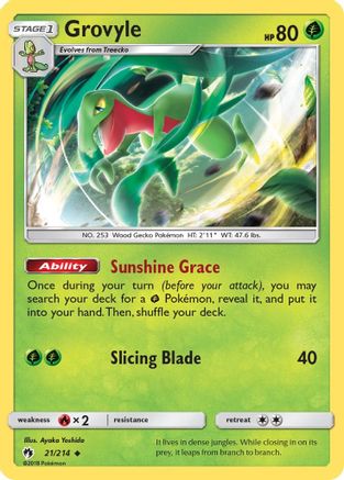 Grovyle (21/214) [Sun & Moon: Lost Thunder]