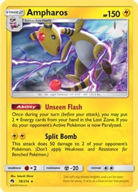 Ampharos (78/214) (Theme Deck Exclusive) [Sun & Moon: Lost Thunder]