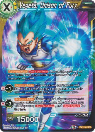 Vegeta, Unison of Fury (EX12-02) [Universe 11 Unison] - POKÉ JEUX