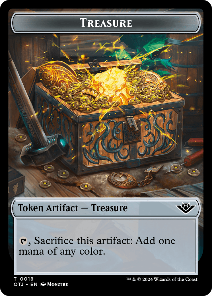 Treasure // Construct Double-Sided Token [Outlaws of Thunder Junction Tokens] - POKÉ JEUX