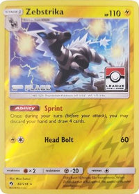 Zebstrika (82/214) (League Promo 2nd Place) [Sun & Moon: Lost Thunder]