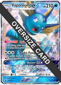 Vaporeon GX (SM172) (Jumbo Card) [Sun & Moon: Black Star Promos]