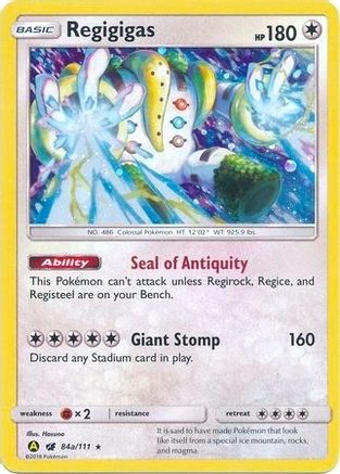 Regigigas (84a/111) (Alternate Art Promo) [Sun & Moon: Crimson Invasion]