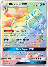 Blastoise GX (218/214) [Sun & Moon: Unbroken Bonds]