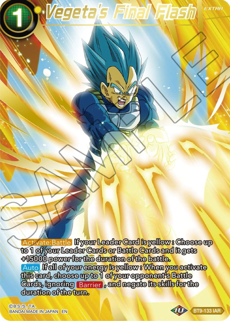 Vegeta's Final Flash (BT9-133) [Theme Selection: History of Vegeta] - POKÉ JEUX