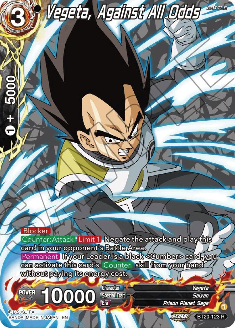 Vegeta, Against All Odds (Silver Foil) (BT20-123) [Power Absorbed] - POKÉ JEUX