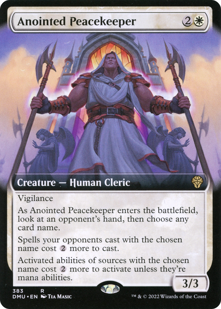 Anointed Peacekeeper (Extended Art) [Dominaria United]